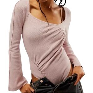 Free People | Intimately ‘On A Cloud Bodysuit’ in Mauve - Size M (NWT)